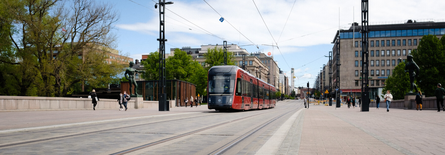 Tampereen Ratikka Hämeenkadulla