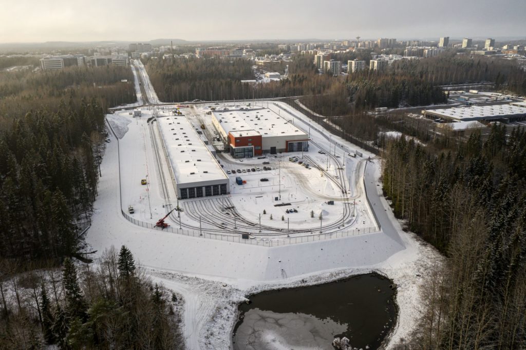 Tampereen raitiovaunuvarikko Hervannassa