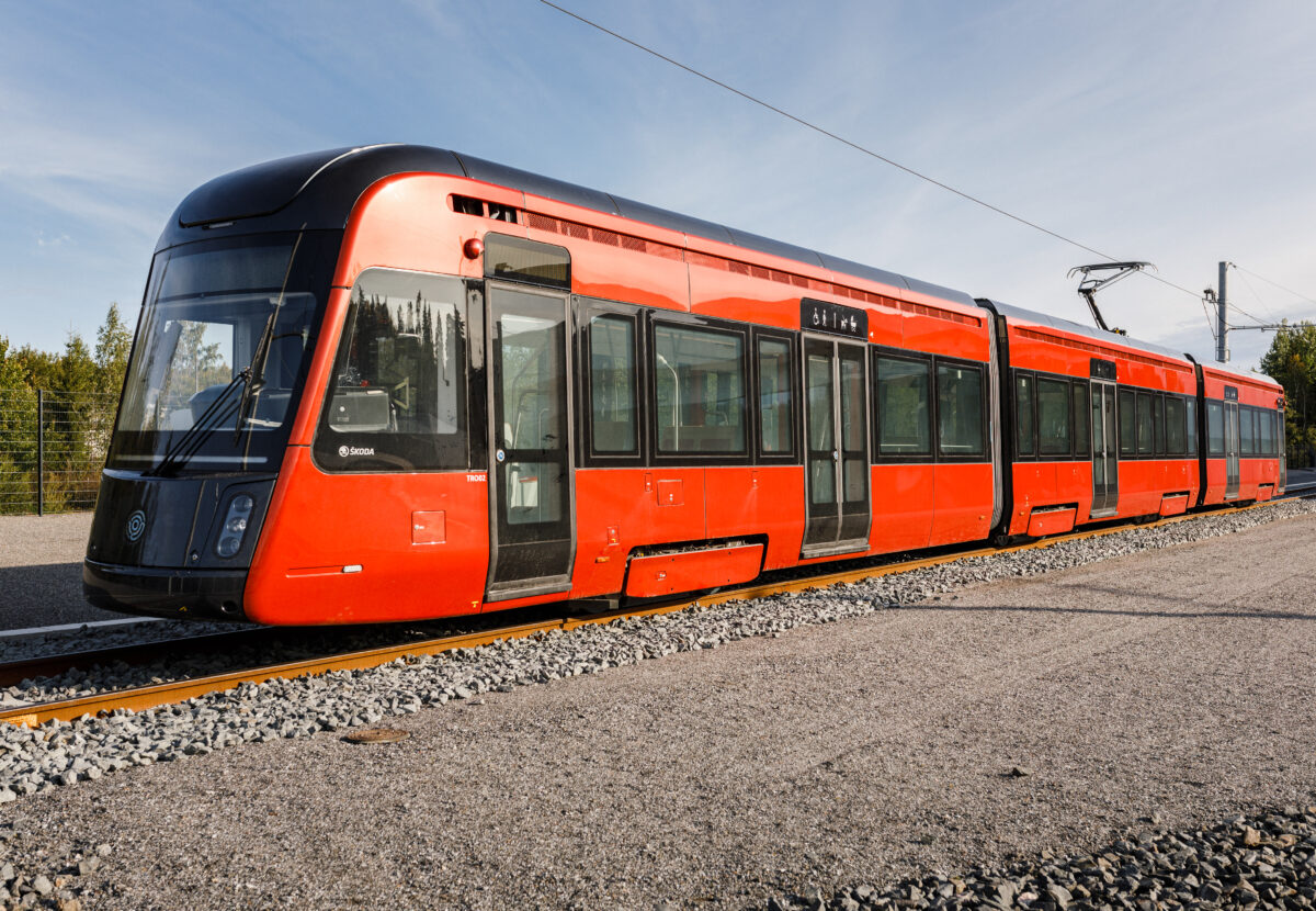 Tampereen Ratikka varikolla