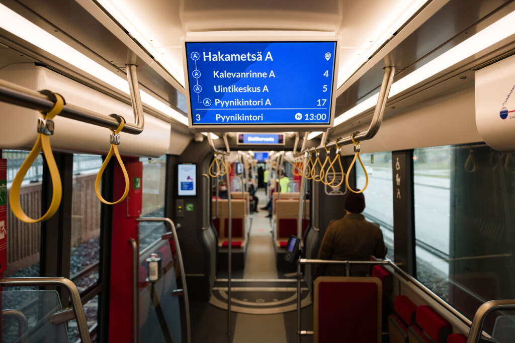 Tampereen Ratikan sisätilat