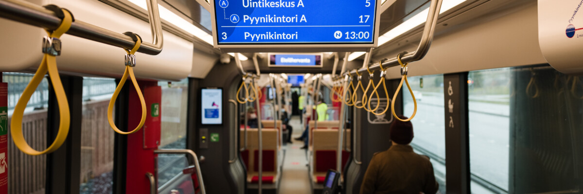 Tampereen Ratikan sisätilat