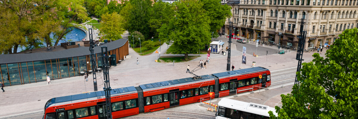 Tampereen Ratikka Hämeenkadulla