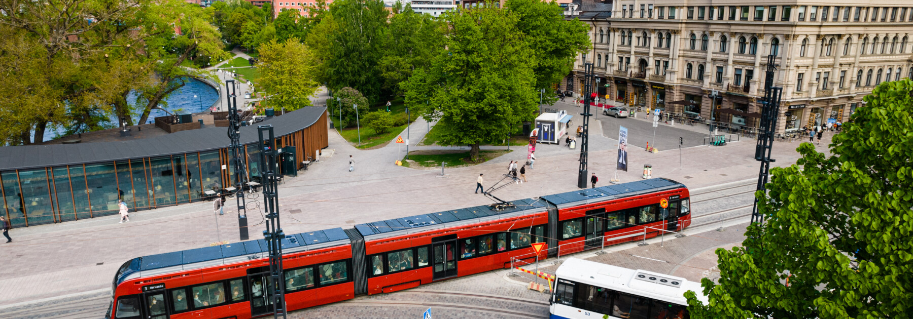 Tampereen Ratikka Hämeenkadulla