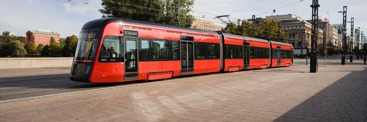 Tampereen Ratikka Hämeensillalla