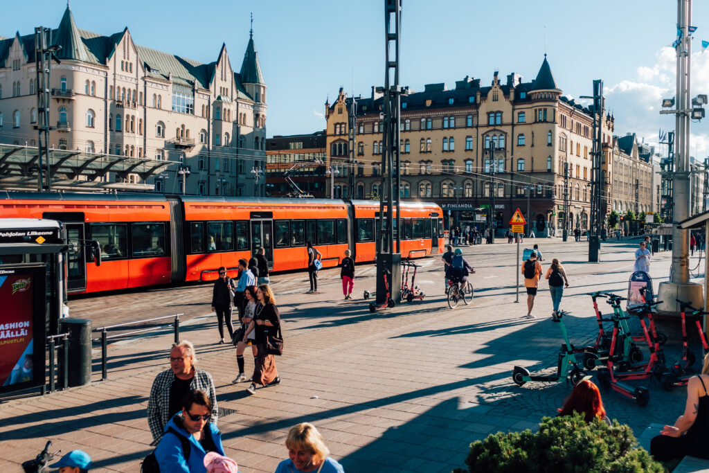 Tampereen Ratikka Keskustorilla