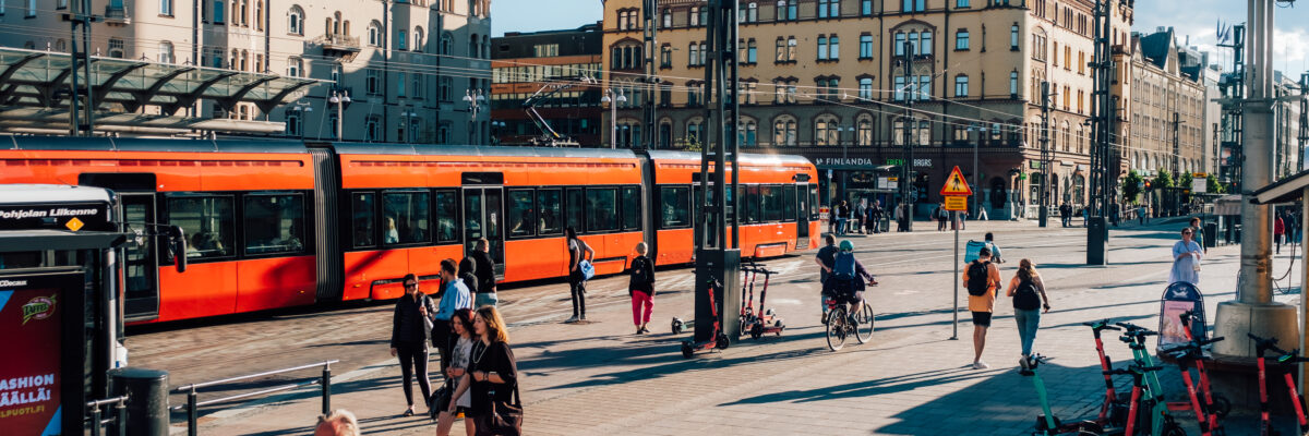 Tampereen Ratikka Keskustorilla