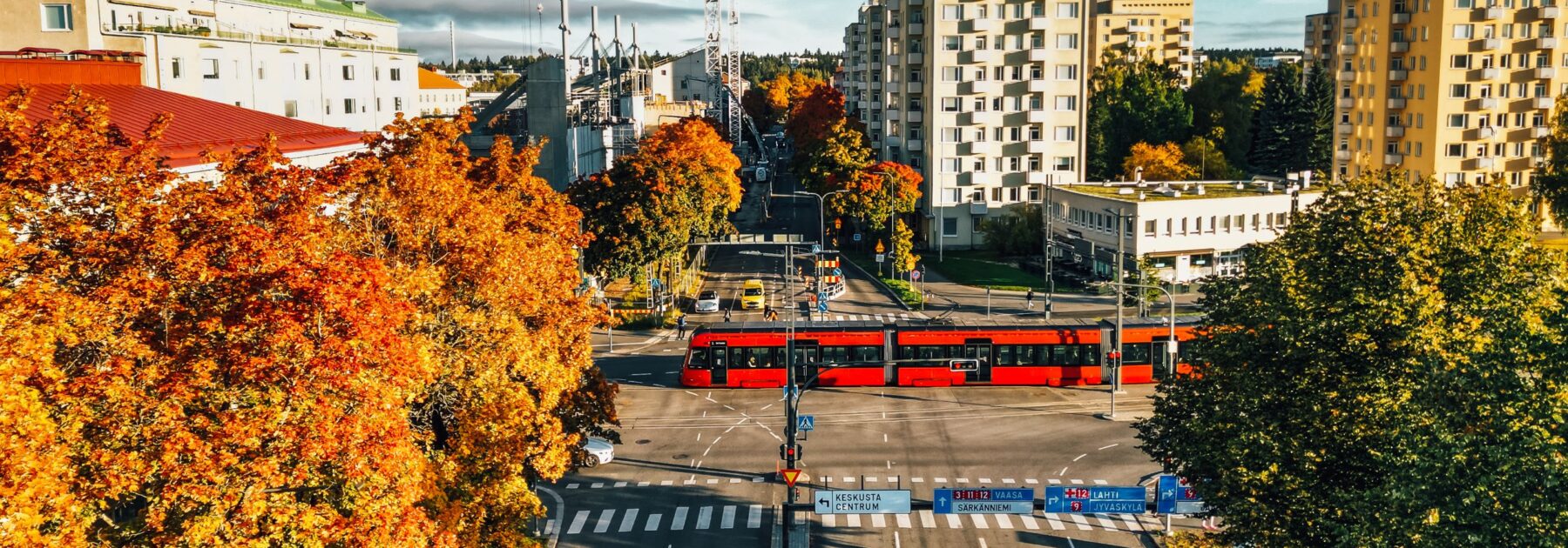 Tampereen Ratikka Sammonaukiolla