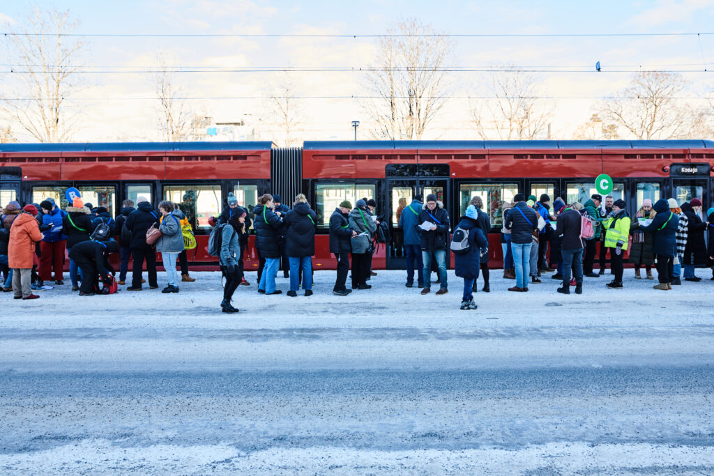 Tampereen Ratikan ruuhkatesti