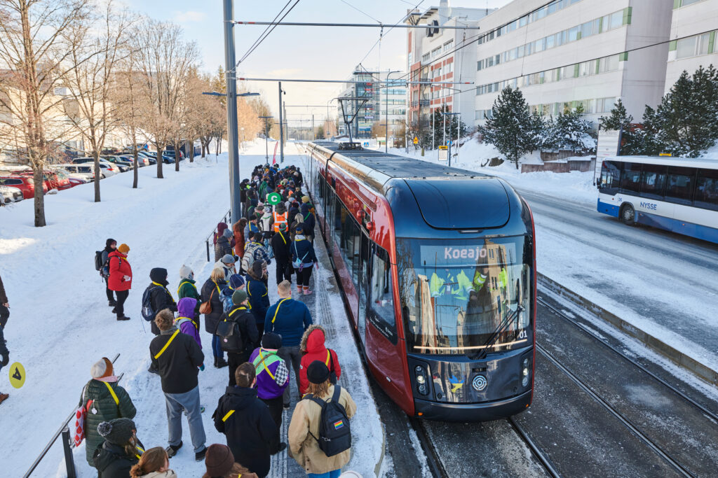 Tampereen Ratikan ruuhkatesti