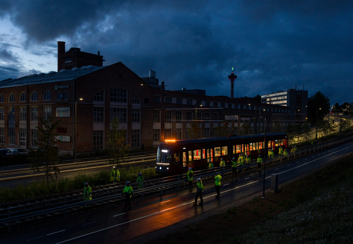 Tampereen Ratikka koeajoissa 3.7.2023