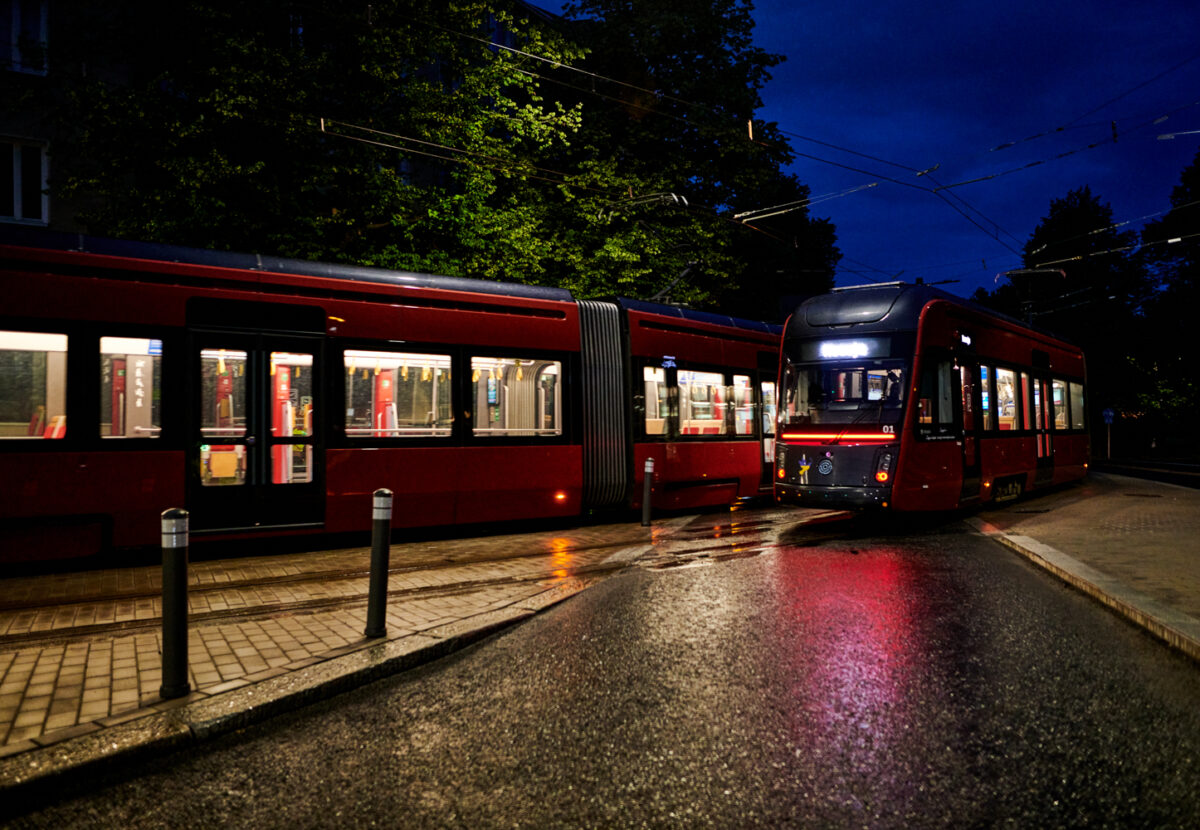 Tampereen Ratikka Santalahden koeajoissa