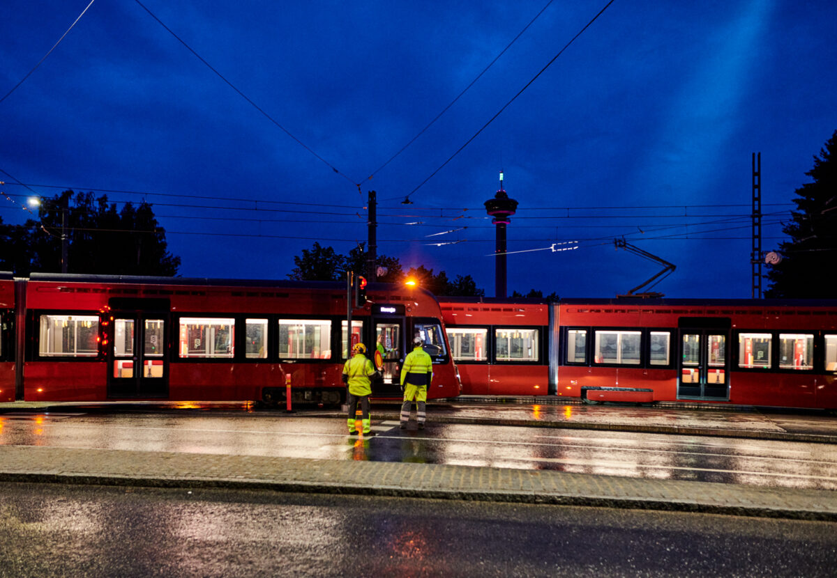 Tampereen Ratikka Santalahden koeajoissa