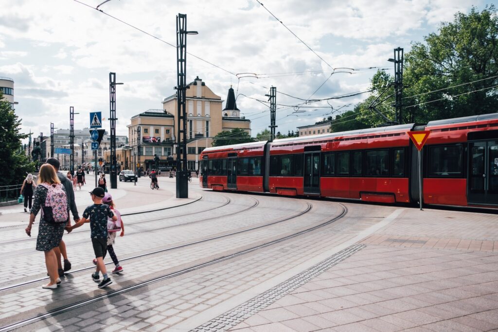 Tampereen Ratikka Hämeensillalla