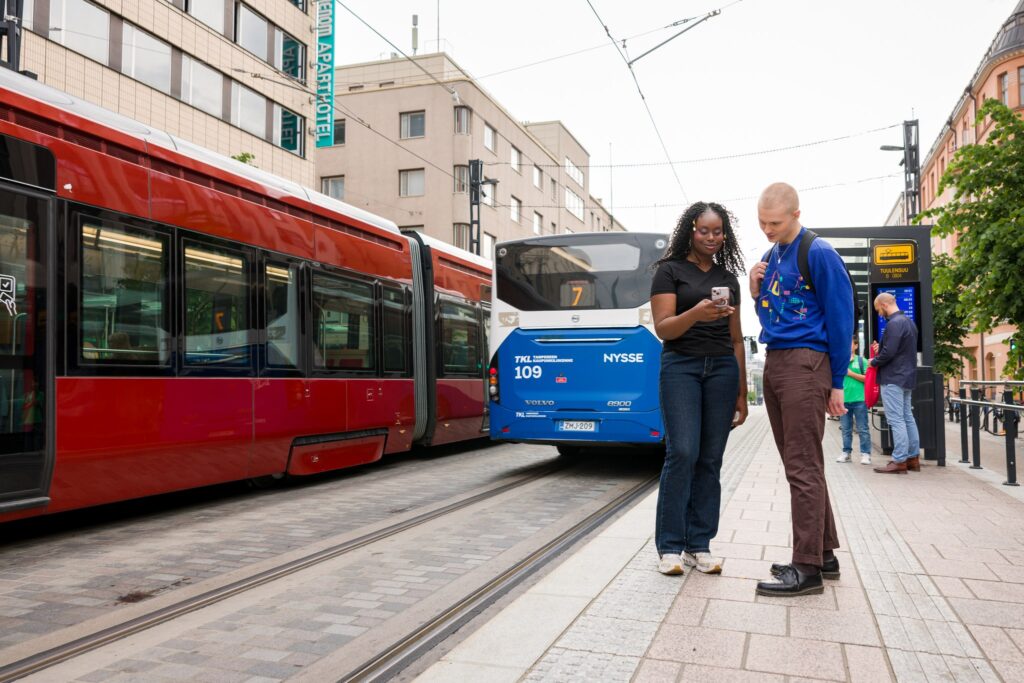 Tampereen Ratikka Hämeenkadulla