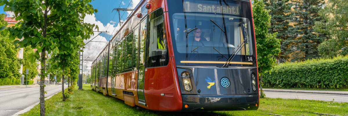 Tampereen Ratikka kesällä 2024