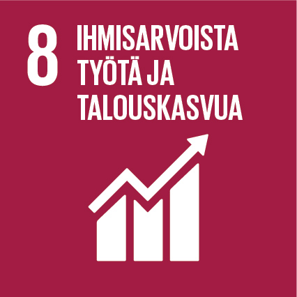 Kestävän kehityksen tavoite: Ihmisarvoista työtä ja talouskasvua