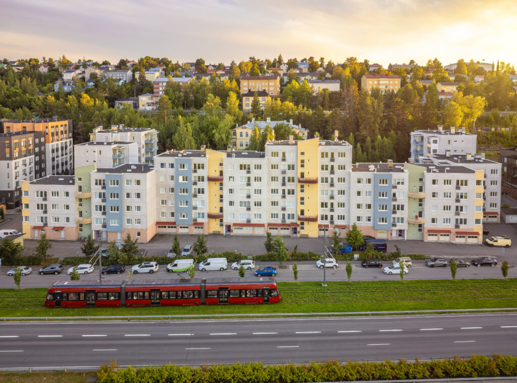 Tampereen Ratikka Santalahdessa