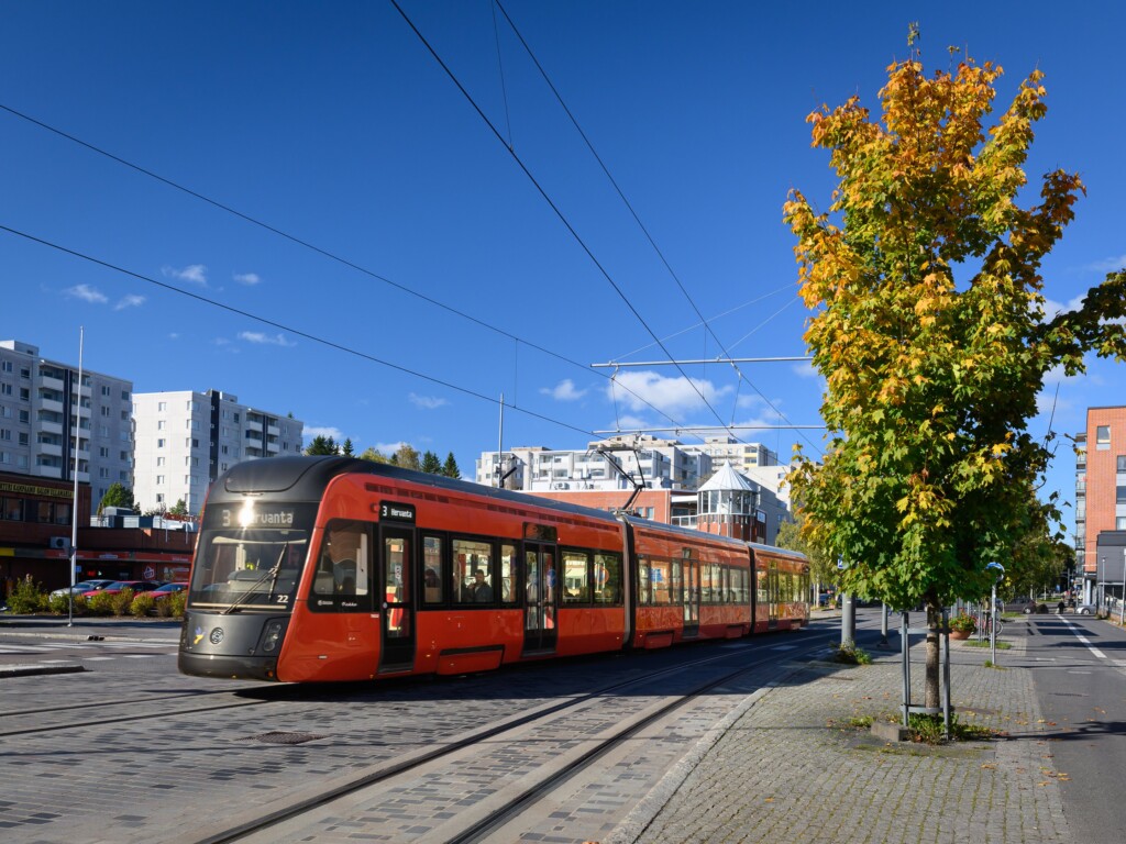 Tampereen Ratikka Hervannassa