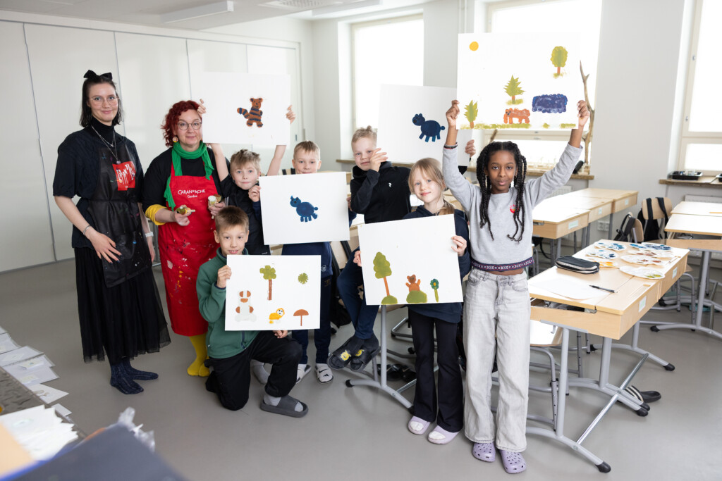 Taidetyöpaja Härmälän koululla 25.3.2026