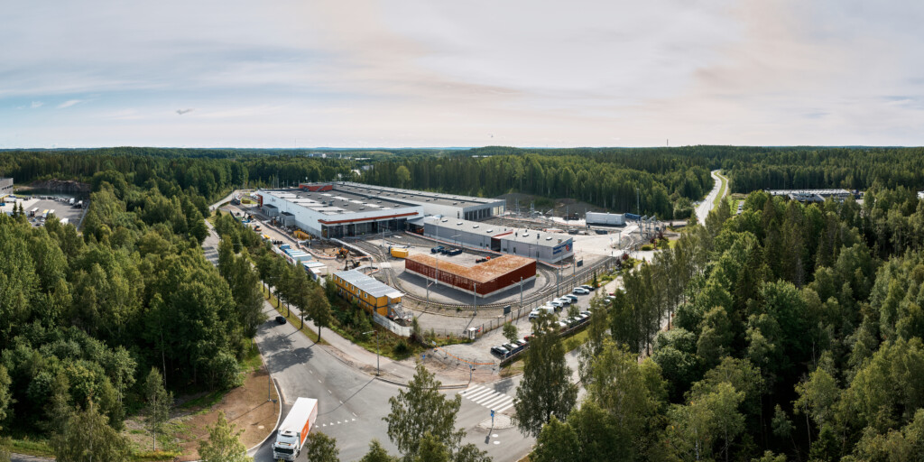 Tampereen Ratikan varikko elokuussa 2026